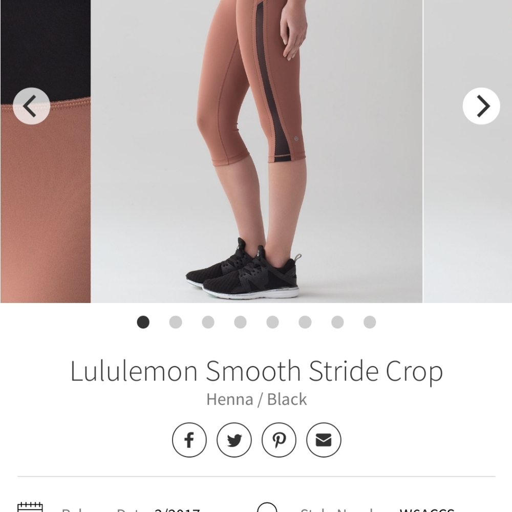 Pinkish Lululemon cropped